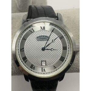 Rotary PLO-007133 New‎ Battery Mens Watch 40MM 8.25" Leather Band M32